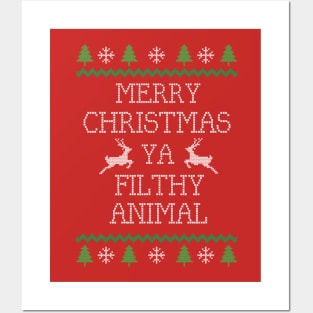 Merry Christmas Ya Filthy Animal Posters and Art